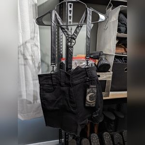 Rebel Heart Suspender Shorts Killstar XL